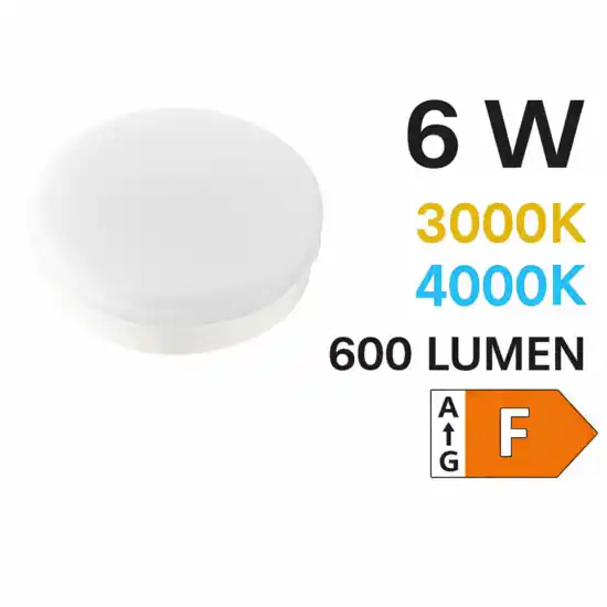 Toplight lampadina led gx53 6w 3000k-4000k 600 lumen Spedizione Espresso