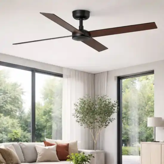 Subito Disponibile Ventilatore da soffitto marrone scuro 28mq motore silenzioso inverter telecomando