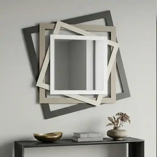 Non Perdere Specchio da parete design moderno quadrati 87x87 per ingresso
