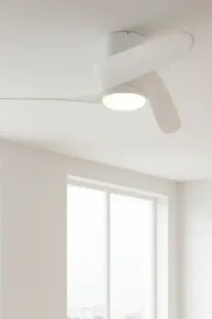 Ventilatore da soffitto moderno bianco led cct dimmerabile fino a 13mq Popolare