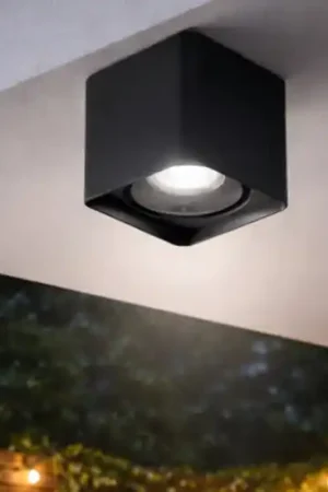 Plafoniera da soffitto esterno ip54 gu10 perenz brick antracite opaco Saldi