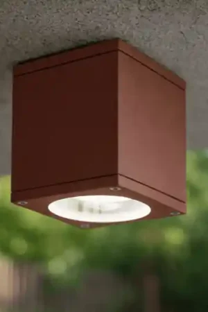 Plafoniera per esterno da soffitto ip65 corten up perenz gx53 Affare