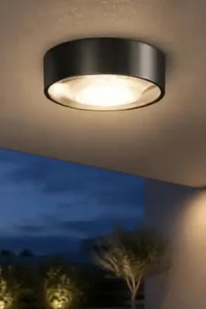 Plafoniera da esterno antracite led 3000k ip65 perenz fanale Prezzo Di Fabbrica