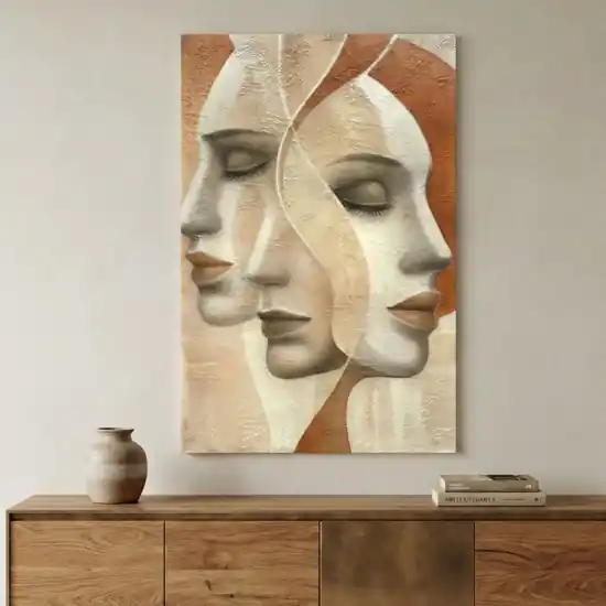 Quadro 50x70 la forza del silenzio tela decorata moderna Spedito Oggi