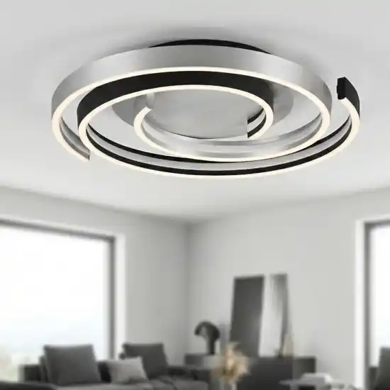 Plafoniera grigio alluminio moderna led da 2300k a 4000k dimmerabile Più Venduto