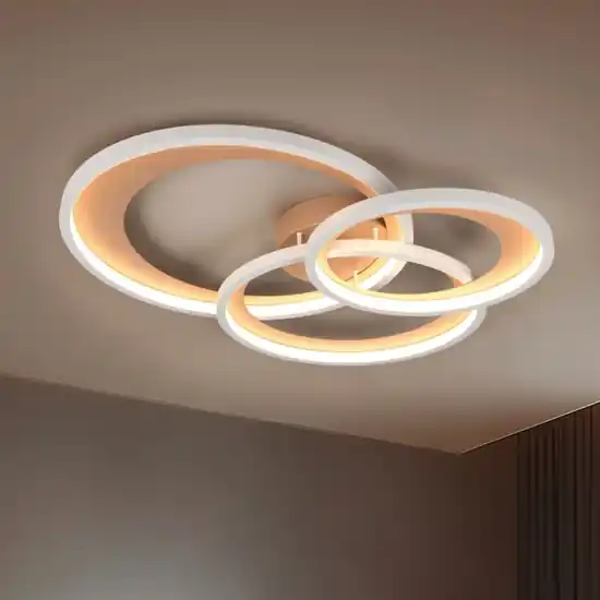 Plafoniera per soggiorno moderno grigio caffe led dimmerabile Solo Oggi