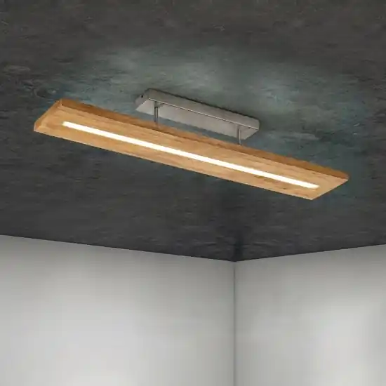 Plafoniera da soffitto moderna di legno led 27w 3000k per cucina Subito Disponibile