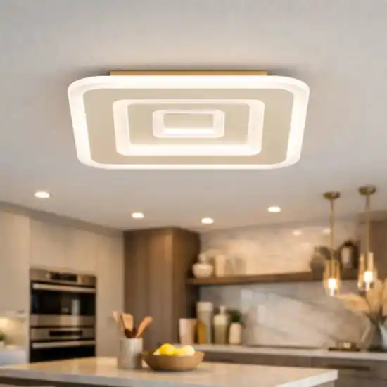 Prezzo Scontato Top light plafoniera moderna zoom sabbia quadrata led cct