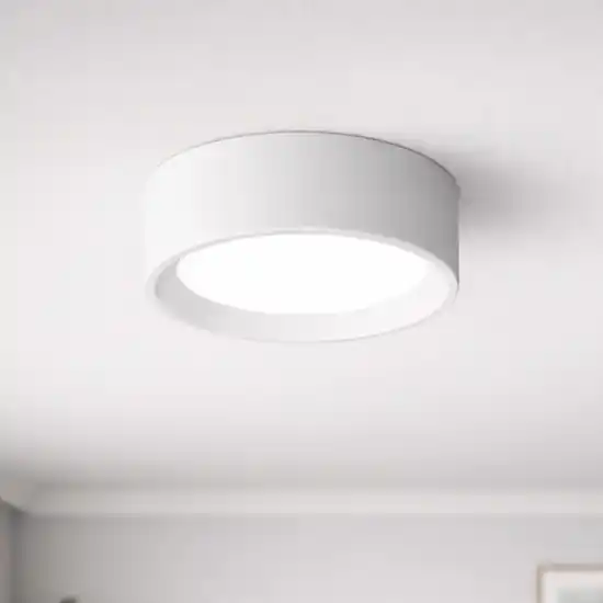 Prezzo Di Fabbrica Mini plafoniera linea light tara bianca rotonda led 8w 3000k