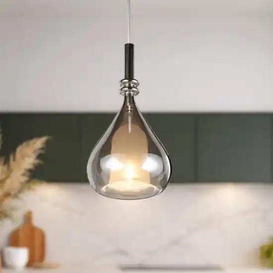 Lampada a sospensione sfera di vetro specchio cromo Nuova Collezione