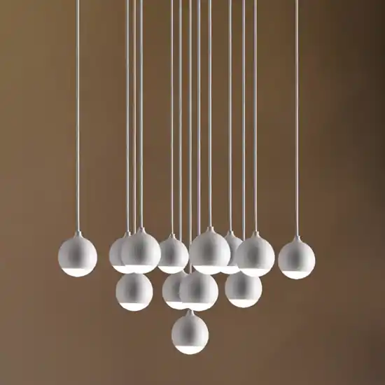 Vivida shallow lampadario a cascata per salotto led 3000k bianco Miglior Prezzo