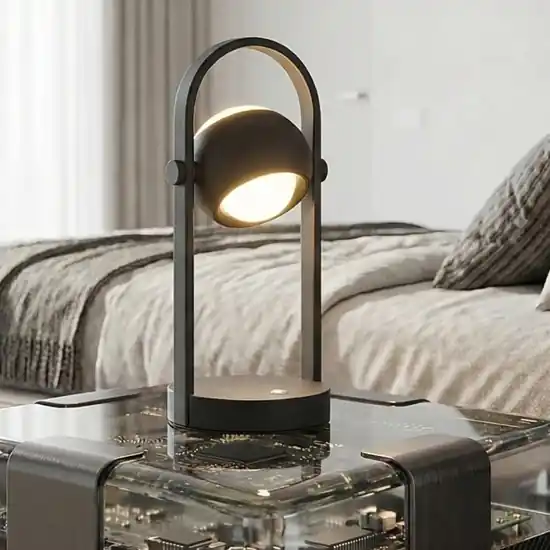 Lampada da comodino nera led 2300k-6500k portatile a batteria Acquista Ora
