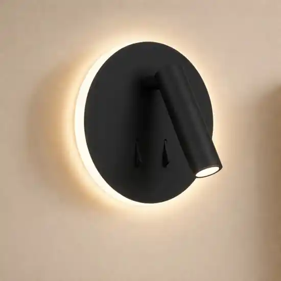 Must-Have Lampada da parete nera per comodini camera da letto moderna 2 luci