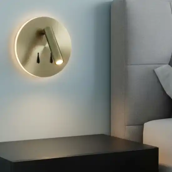 Applique ottone anticato moderna per comodini 2 luci led Promozione