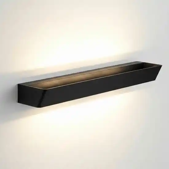 Applique nero led 40w 3000k da parete luminosa moderna Prezzo Scontato
