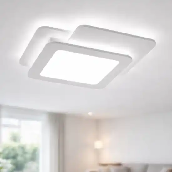 Vivida triniti plafoniera moderna led cct 52 cm dimmerabile con telecomando Saldi