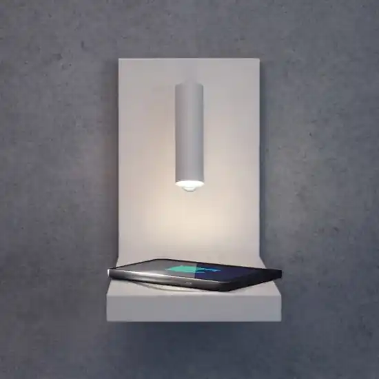 Offerta Speciale Applique bianco per comodino camera da letto ricarica wireless induzione