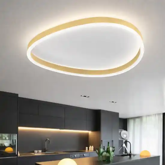 Compra Adesso Gea luce plafoniera ecaris beige tonda moderna led 60w cct