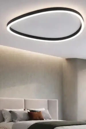 Ultimissimo Modello Gea luce plafoniera ecaris nera 60cm per camera da letto led 60w cct