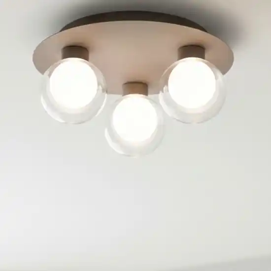 Offerta Vivida essence plafoniera 3 luci champagne led 3000k