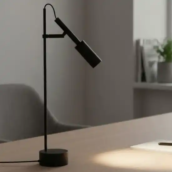 Affare Lampada da scrivani nera orientabile led 7w 3000k