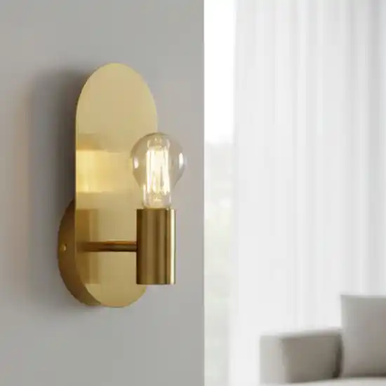 Direttamente Dal Produttore Applique da parete metallo oro minimalista e27