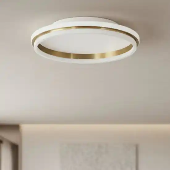 Subito Disponibile Plafoniera tonda oro 45cm led 38w 3000k
