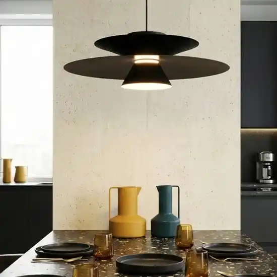 Lampadario design nero per tavolo da pranzo cucina moderna Affare