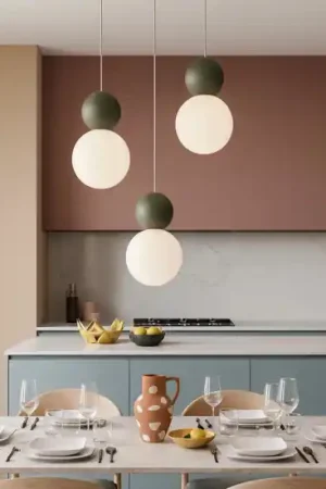 Acquista Ora Top light lampadario 3 luci cottage per cucina moderna verde
