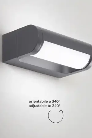 Applique da esterno moderno orientabile led 12w 3000k orienta perenz Offerta Del Giorno