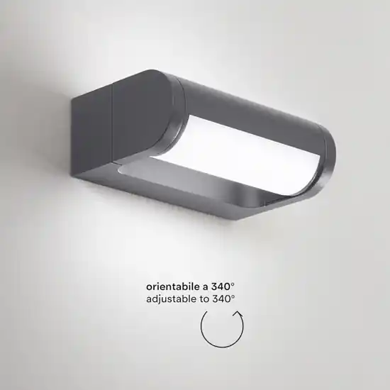 Applique da esterno moderno orientabile led 12w 3000k orienta perenz Offerta Del Giorno