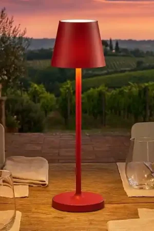 Popolare Lampada da tavolino rossa minidiva h28 cm perenz illuminazione