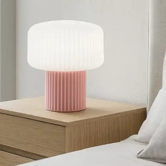 Ultima Occasione Lampada da comodino in ceramica rosa moderna otty perenz