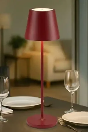 Super Prezzo Diva h39 cm perenz illuminazione lampada da tavolino portatile rossa