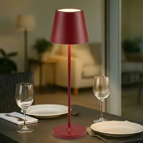 Super Prezzo Diva h39 cm perenz illuminazione lampada da tavolino portatile rossa