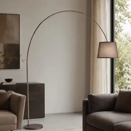 Non Perdere Piantana ad arco lampada marrone arche perenz illuminazione