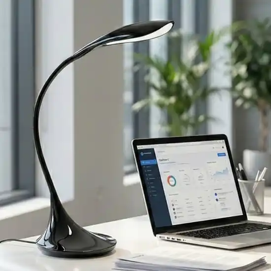 Affare Lampada orientabile nera per scrivania ufficio moderna sonagli perenz