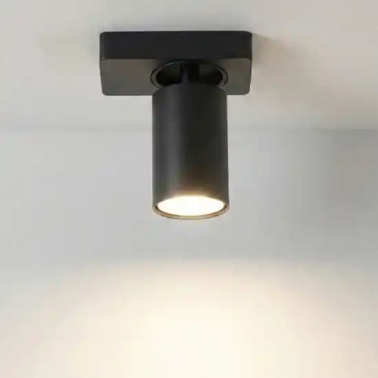 Plafoniera nera oddy perenz cilindro spot orientabile Nuovo Arrivo