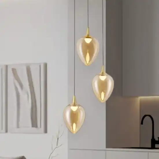 Lampadario per cucina moderna led 3000k a goccia Affare
