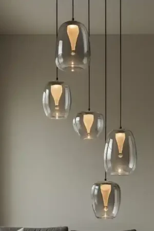 Più Venduto Lampadario moderno da salotto led 3000k vetri design moderno