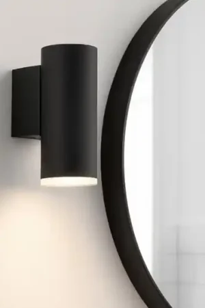 Offerta Applique per bagno moderna cilindro nero ip44