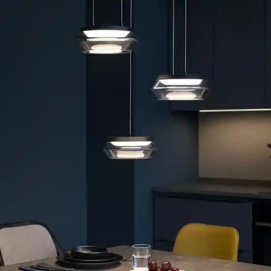 Lampadario da cucina tre luci sospese led 3000k dimmerabile Occasione Imperdibile