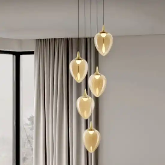 Acquista Ora Lampadario per salotto led 3000k moderno 5 luci