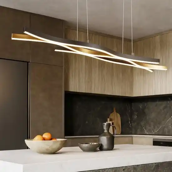 Promozione Esclusiva Lampadario per cucine moderne led da 2300k a 4000k colore oro