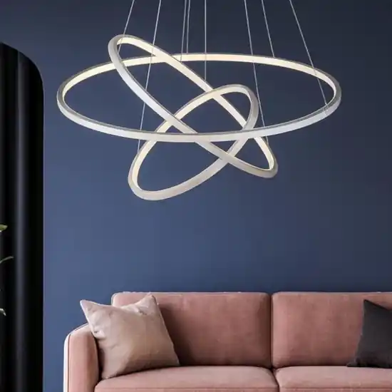 Lampadario moderno intreccio led da 3000k a 6000k rgb Offerta