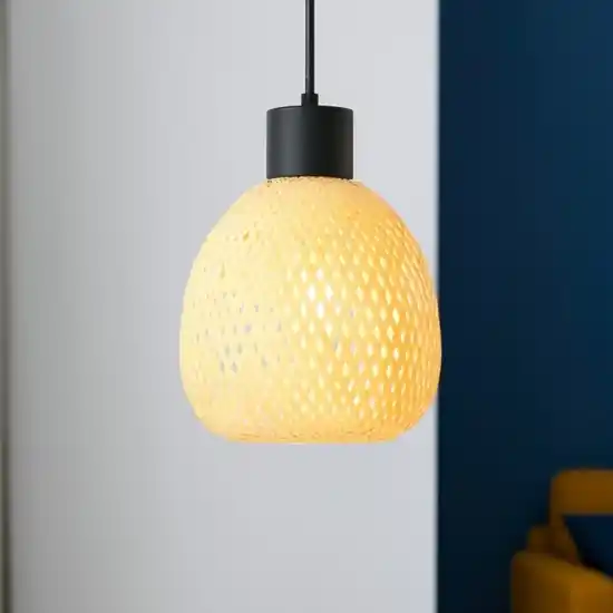 Quantità Limitata Lampadario a sospensione per cucina 18 cm in rattan