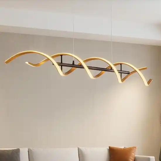 Offerta Speciale Lampadario moderno per salotto led da 2300k a 4000k colore oro