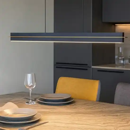 Lampadario per tavolo da cucina nero led da 2700k a 5000k dimmerabile Must-Have