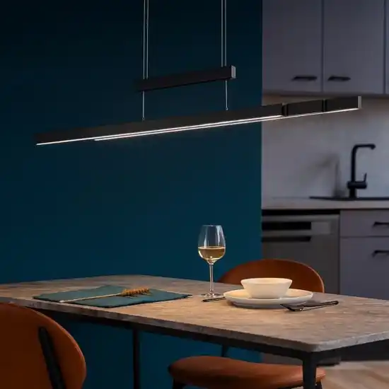 Offerta Limitata Lampadario da cucina nero led da 2700k a 5000k estendibile