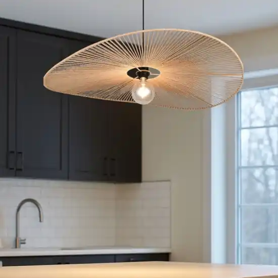 Lampadario da cucina a cerchio ondulato marrone per tavolo Bestseller